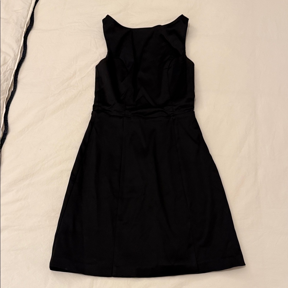 Abercrombie Black Satin Sleeveless Dress (XST)